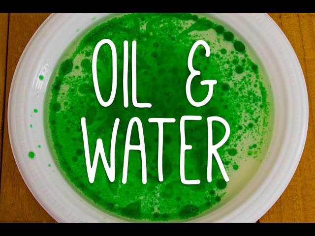 Oil & Water - Pop Up Science Experiment