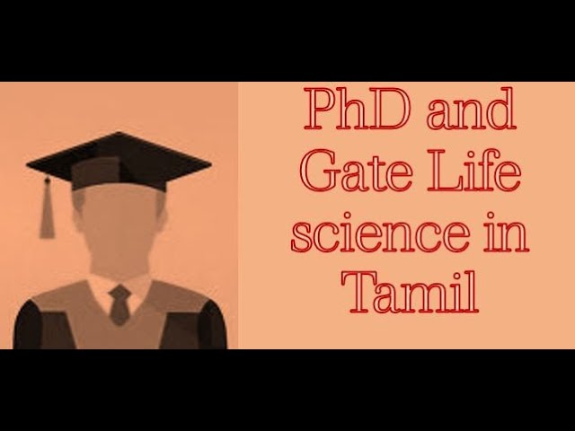Ph.D. and Gate Life science | Pattern and syllabus | Explained in Tamil