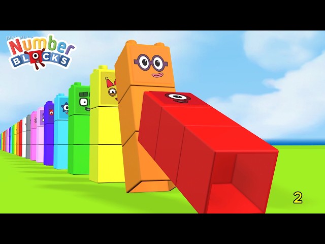 Numberblocks Mathlink Domino 1 to 100! 🎲 Learn to Count Numbers for Kids