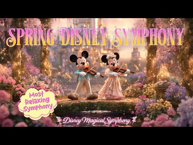 🌸 Blooming Spring Disney Symphony 24/7 🎻 For Focus & Work 🌿 Magical Fairytale Nature