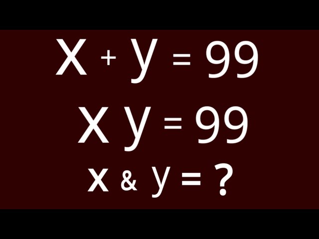 USA | An Algebra Math Olympiad Challenge | Can u Solve this? #mathematics #trending 
