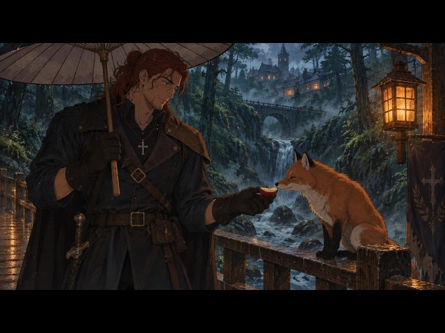 The Rain Falls, He Waits | Cozy Soft Rock Lofi for Deep Focus