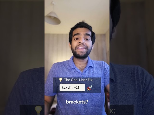 Reverse a String in 1 Line of Python - Crazy Simple!