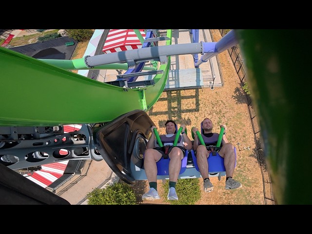 Joker - POV - Six Flags Over Texas - S&S Worldwide - 4D Free Spin / 110