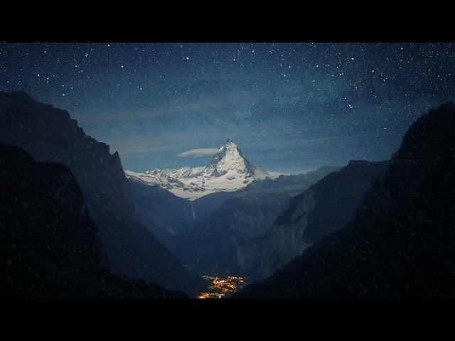 Wallpaper Engine - "Alps_Mountains_Windy_Snowing"