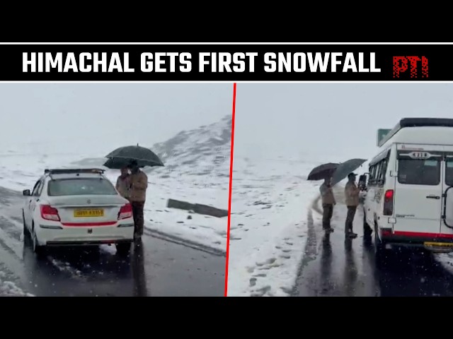 Himachal turns white as the first snow of the season arrives