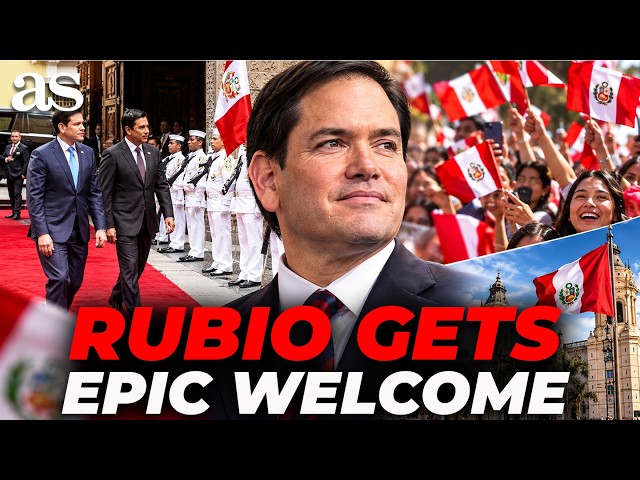 EPIC WELCOME for MARCO RUBIO in LIMA as PERU ROLLS OUT the RED CARPET