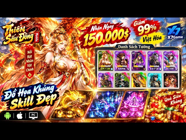 Private Server Thien Sau Dong Vietnamese Version - Claim 190,000$ , Top-Tier Heroes , Stunning Gr...