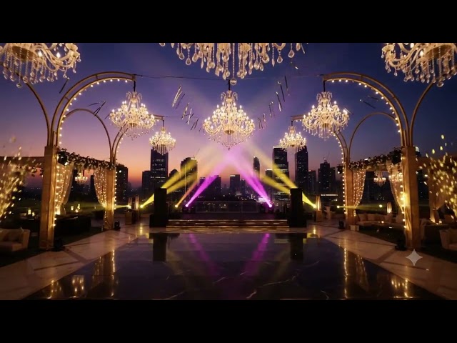 Glamorous Bollywood Party LED Background 🔥 | Luxury Party VJ Loop 4K | Background Bazaar