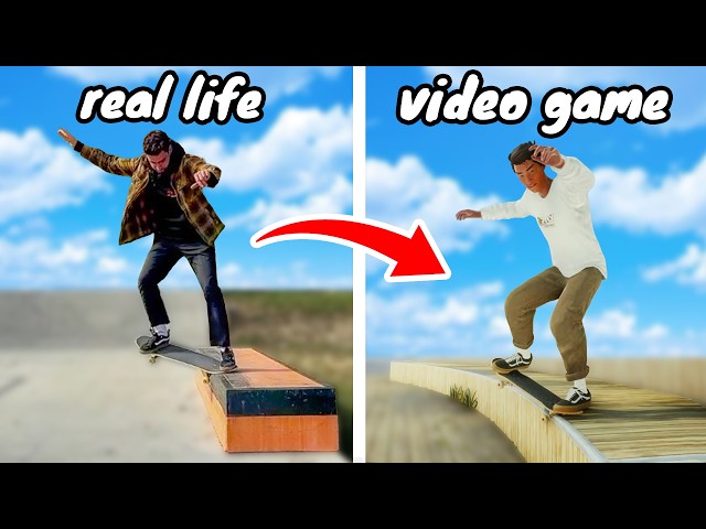 Recreating My REAL Skate Tricks in a Video Game