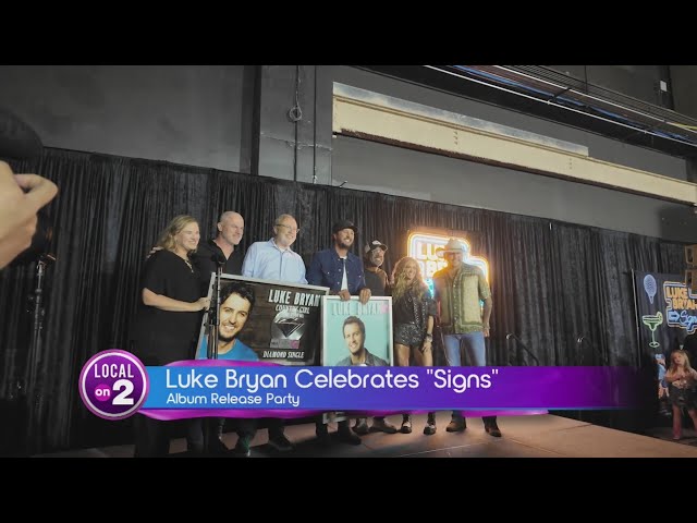 Luke Bryan Celebrates New Album Signs with Carrie Underwood, Chris Stapleton & More