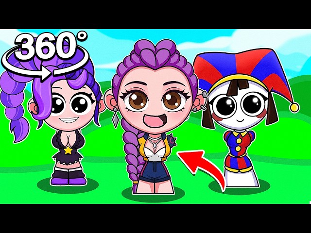 Sprunki RUMI, POMNI And LILY LOVEBRAIDS React In 360! Digital Circus + Poppy Playtime 5