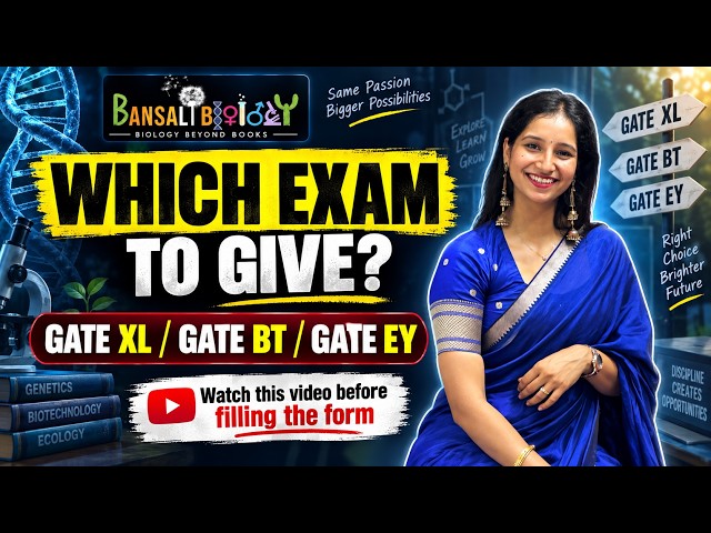 WHICH EXAM TO GIVE GATE XL/ GATE BT / GATE EY | Watch this video before filling the form