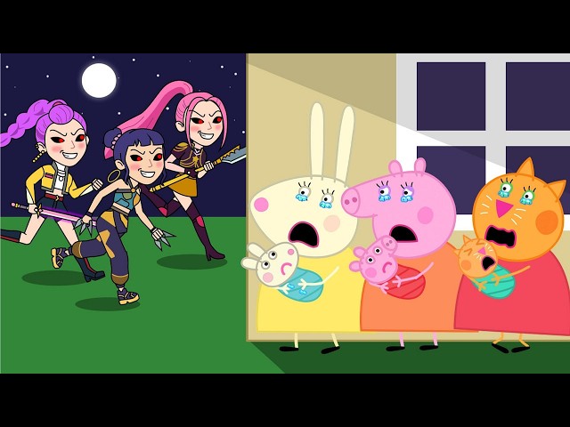 KPop Demon Hunters At Hospital - Peppa Parody Animation