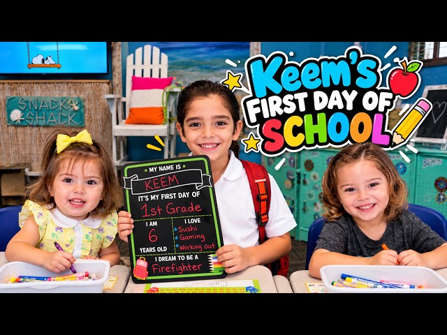 KEEM'S FiRST DAY OF SCHOOL!!!