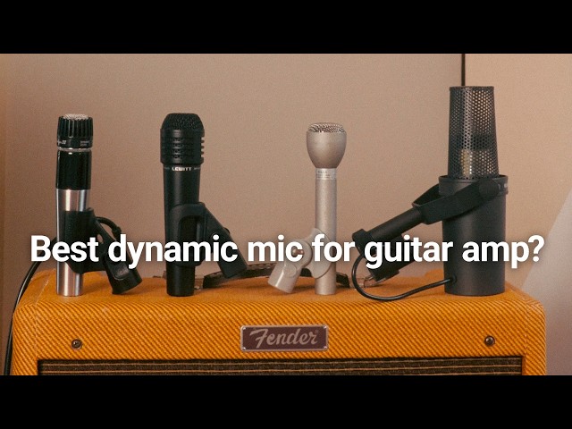 Recording a guitar amp - my 4 favorite dynamic mics