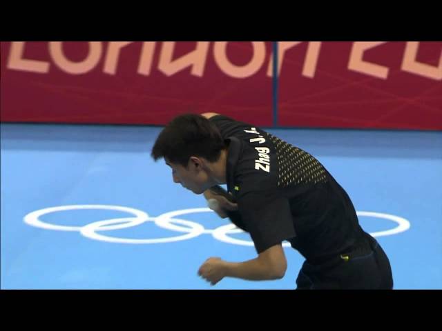 ZHANG JIKE  PENDULUM SERVE  SLOW MOTION