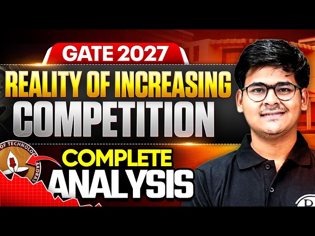 GATE 2027 Competition Reality Check | Complete Data Analysis & Target Marks