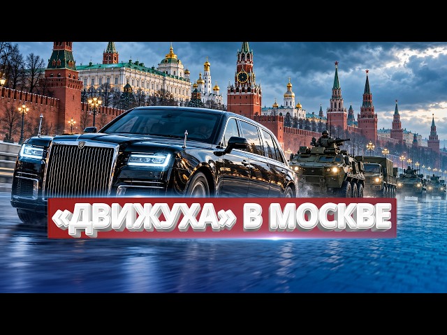 Putin's Armored Vehicle Leaves the Kremlin / Military Convoy Heads Toward Moscow
