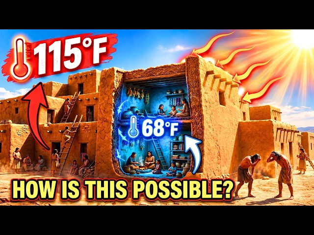 The Incredible Engineering of Pueblo Houses (Why Walls in American Southwest Region Control Heat)
