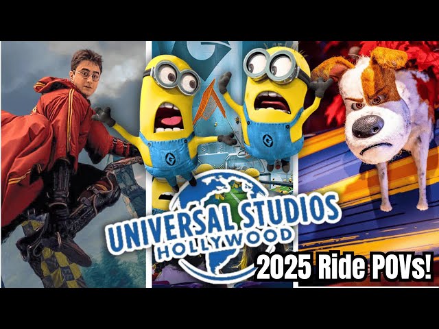 Universal Studios Hollywood - ALL Ride POVs 2025