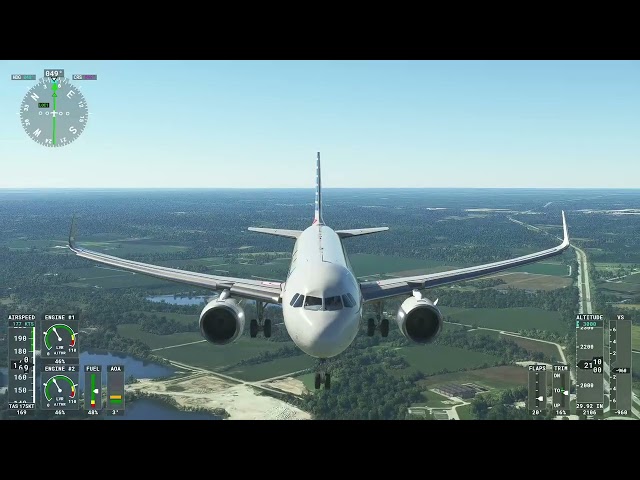 Microsoft Flight Simulator 2020 IND Indianapolis International Airport Approach&Landing