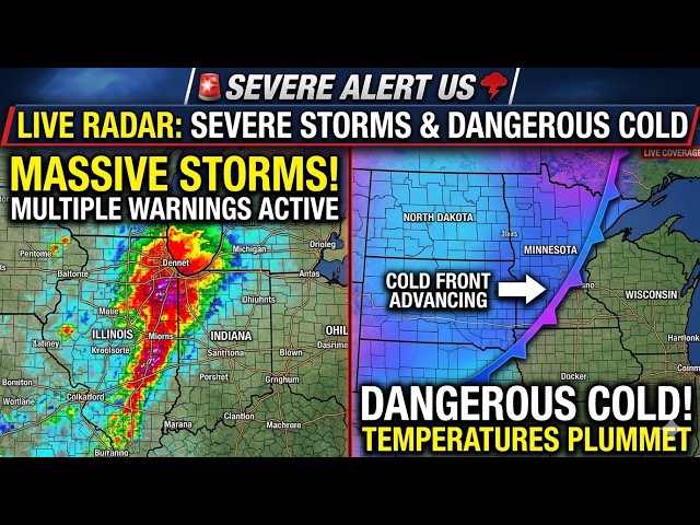 👉 LIVE WEATHER RADAR: Severe Thunderstorm Warnings & Dangerous Cold Front Attack Across The USA!