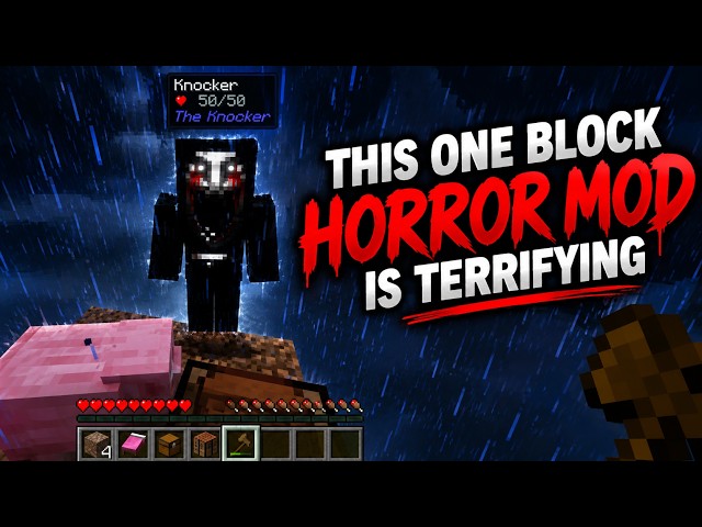 This Minecraft One Block Horror mod is Terrifying...