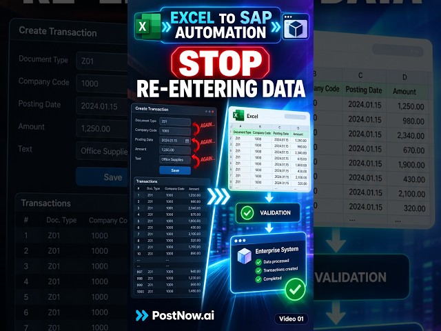 Excel to SAP Automation | Stop Re-Entering Data Manually