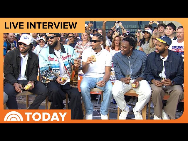 Knicks Starting Five Celebrate NBA Championship on TODAY