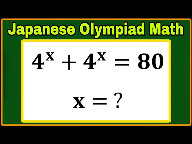 Japanese| Hard Algebra Olympiad Mathematics| 99% Students Failed| Can you solve this? 
