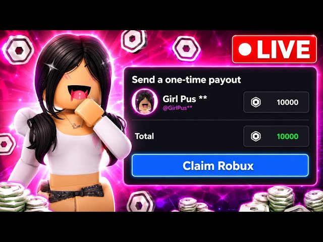 🔴 FREE 100,000 ROBUX GIVEAWAY LIVE IN ROBLOX