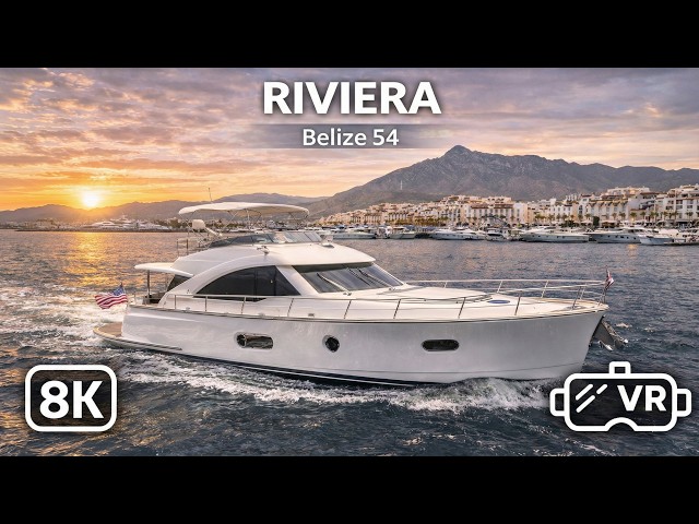 Experience the Riviera Belize 54 | 8K VR 180 Luxury Motor Yacht