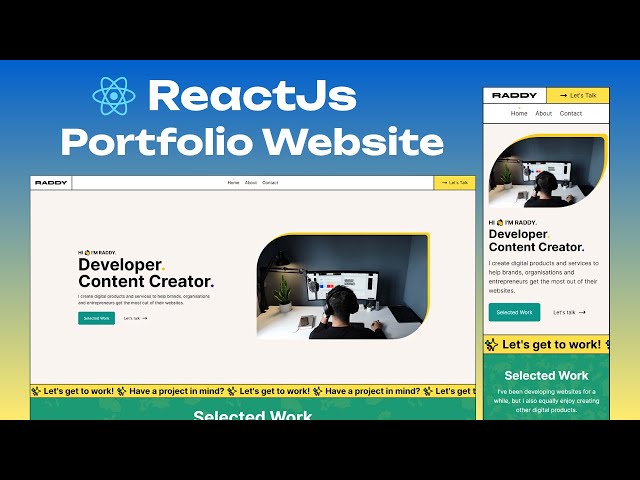 Build a React Portfolio with TailwindCSS Tutorial | Beginner Friendly
