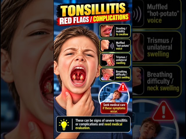 Tonsillitis Explained! 😷 Causes, Symptoms & Warning Signs 🚨