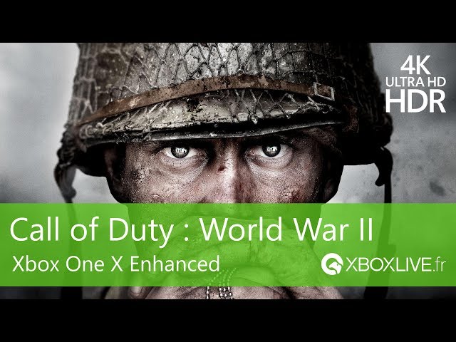 Call of Duty : World War II sur Xbox One X en 4K Ultra HD et HDR