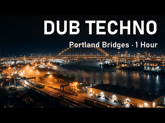 1 Hour Deep Dub Techno Mix | Portland Bridges for Night Sessions