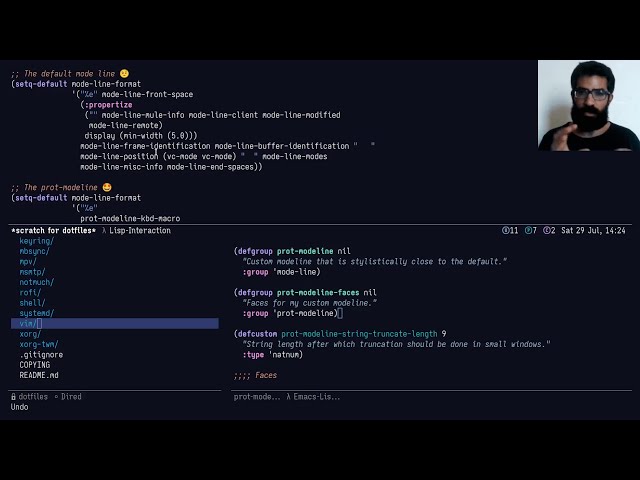 Emacs: write custom mode line