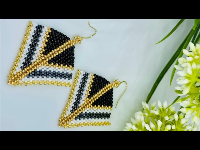 Interesting ideas for creating earrings from beads DIY