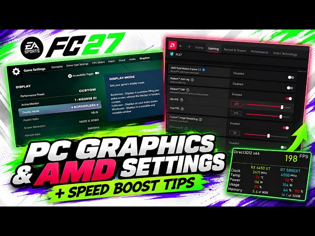 PC Graphics & AMD Settings for FC 27 + Speed Boost Tips