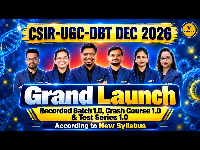🔥 CSIR-UGC-DBT DEC 2026 Grand Launch | Recorded Batch 1.0, Crash Course & Test Series | New Syllabus