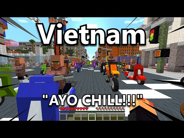 Types of Countries to Spawn In Portrayed by Minecraft