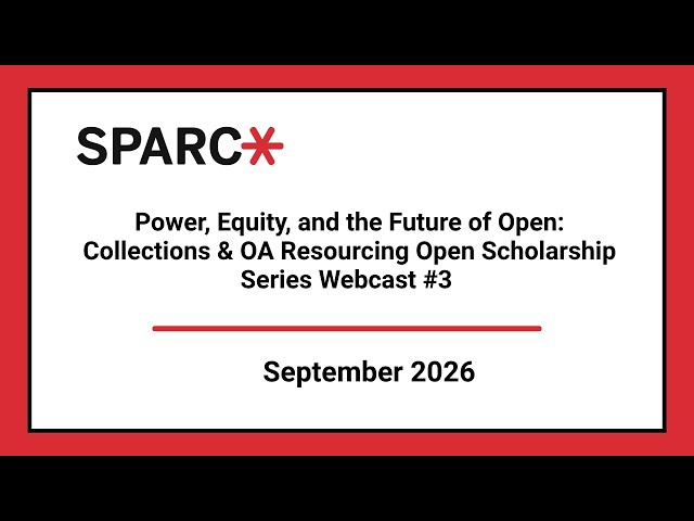 Power, Equity, and the Future of Open