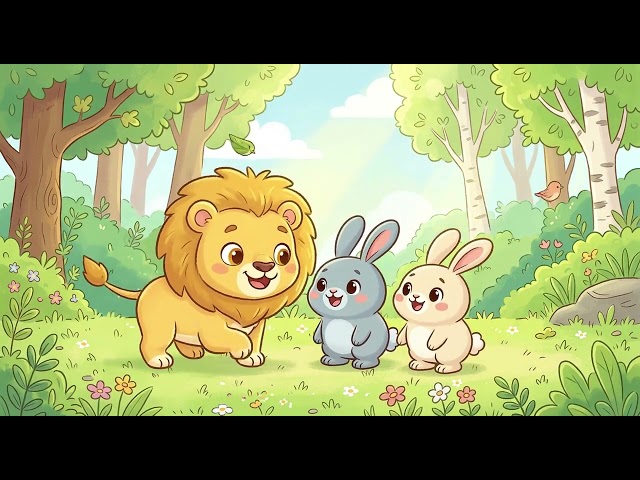 🦁✨ Learn to Count with a Cute Little Lion! | Numbers 1, 2, 3