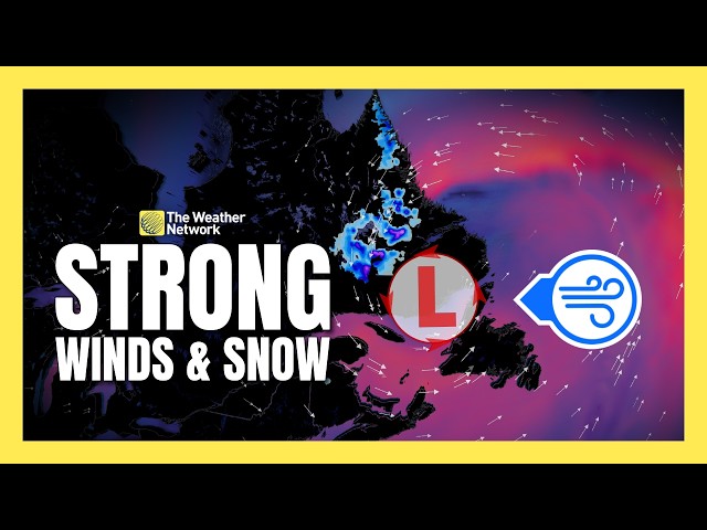 Damaging winds and snow threaten Atlantic Canada | #forecast