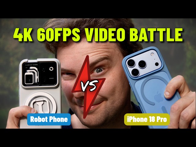 Honor Robot Phone vs. iPhone 18 Pro: The Ultimate 4K 60fps Video Smackdown! 🤖⚔️📱