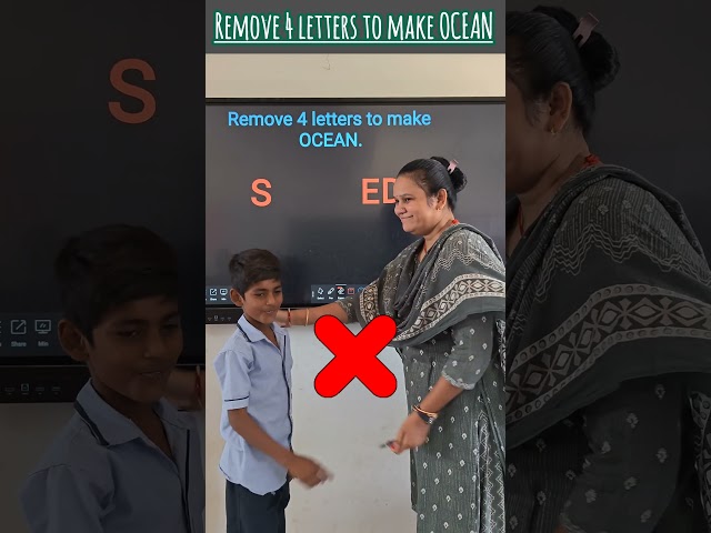 Remove 4 letters to make OCEAN/Brain Test/innovation ideas #education #short #youtubeshorts