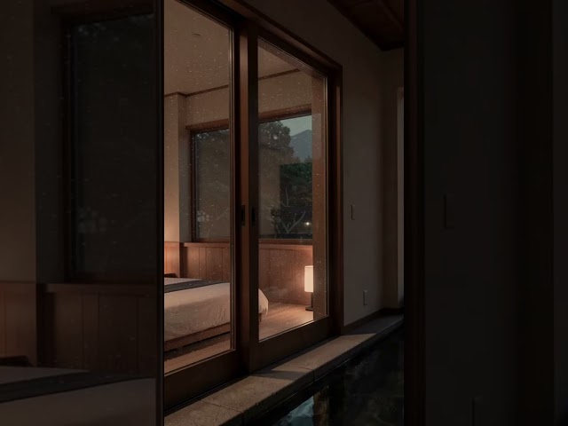 Rainy Window Night: Cozy Mountain Ambiance for Sleep & Relaxation 🌳🌿 #rainsounds #asmr #sleep