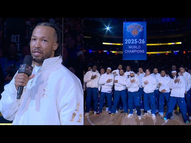 FULL New York Knicks Championship Ring Ceremony & Banner Raising