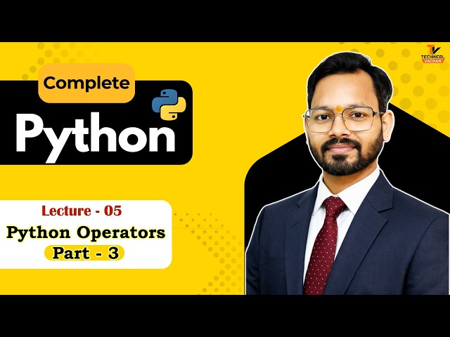 Python Lecture 5 | Python Operators | Python Full Course #python#programming#pythontutorial#operator
